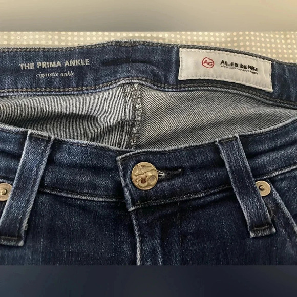 AG Adriano Goldschmied Prima Ankle Jean Medium Wash Size 27R - Picture 8 of 10